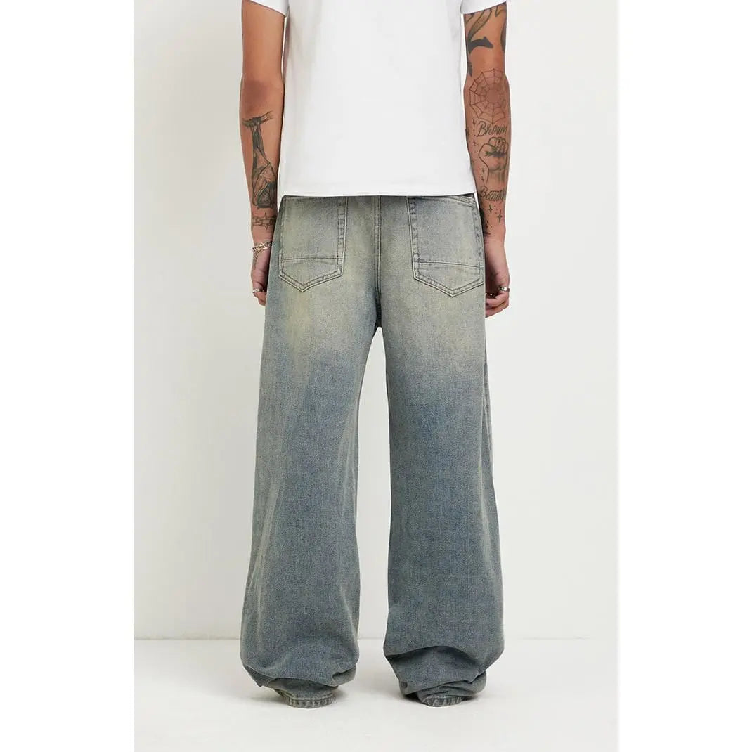 Pacsun Men'S Blake Extreme Baggy Jeans Medium Blue Light Wash