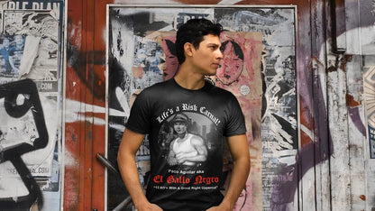 Mens Chicano Inspired Vatos Shirt Blood in Blood Out Movie Tribute Tee Black